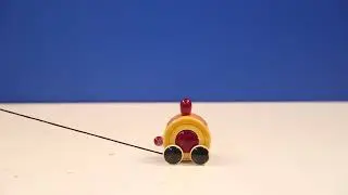 Channapatna Toys Handmade Non-Toxic Wooden Car Push Pull Toy for Kids | Handmade | Exotic India Art