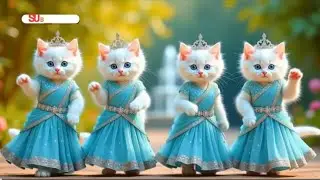 Cat dance video || Ai cat video || cat cotton video || 😺