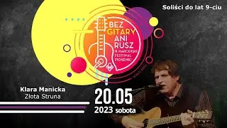 4. HFPBGAR 2023 - Klara Manicka - ZŁOTA STRUNA w kategorii Soliści - do lat 9 lat.