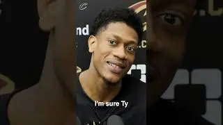 😆 Ty Jerome may have a visitor for a couple nights! #LetEmKnow #Cavs #DeAndreHunter #NBA #Shorts