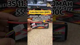 Li-Po Battery (JMP), 3S 11.1V, 5000mAh, 55.5Wh, 100C #rccar #lipobattery #rccarpart