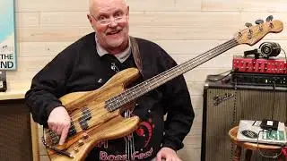 Product Review - Stinnett Custom Bass,  P/J Black Korina Orange Stripes