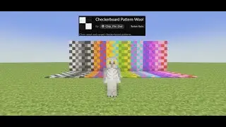 Checkerboard Pattern Wool texture pack showcase BE