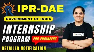 IPR DAE Internship 2026 Government of India | Engineering Internship Program | Eligibility & Details