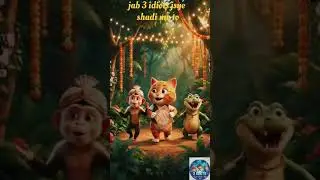 Jab 3 Idiots shadi me gye tab #cartoon #ytshorts #shorts #viral #trending #aicartoon #ai