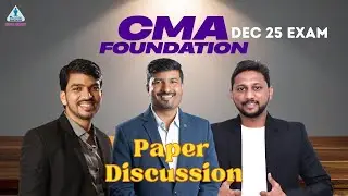 CMA Foundation Dec 25 Paper Discussion | Maths, Stats + Economics #cmafoundation