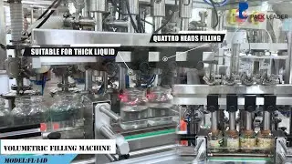 Automatic thick sauce filling & capping machine (applicable for sesame sauce, jam, and mayonnaise)