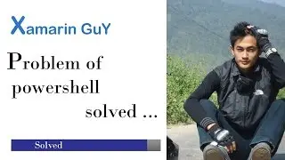 Problem of powershell solved in Visual studio solved quickly @2017Vid
