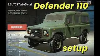 Land Rover Defender 110 mod setup, SnowRunner