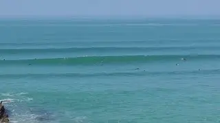 Brilliant day, long lefts surfing South Fistral, Cornwall