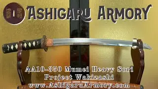 Ashigaru Armory AA11-350 Mumei Heavy Sori Project Wakizashi