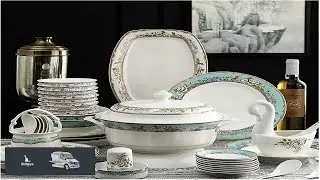 EliteBloom Dinnerware Set Dinner Party Tableware Service Set Ceramics Dinnerware Set