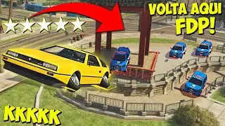 DANDO FUGA DA POLICIA COM CARRO VOADOR - GTA RP