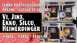 VI, Jinx, Ekko, Silco, Heimerdinger Funko Pop  - Arcane - League of Legends // Just One Pop Showcase