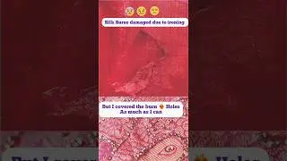❤️&zwj;🔥 Silk saree burn holes repair #shorts #shortsfeed #trending #shots #darning