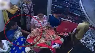 Female Theft Stealing in Shop Caught on CCTV Camera INDIA