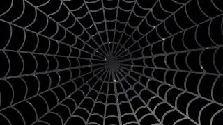 Spinning Spider Web Background Effect Spooky Halloween Goth Aesthetic