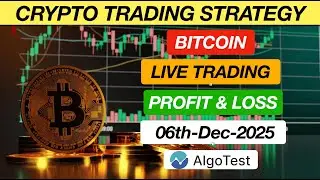 Algotest Crypto Trading Strategy Live | Bitcoin Trading Full Day P&L Report # | Beginner Friendly