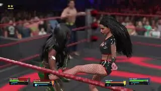 WWE 2K25:  WMAC:  Season 2: Episode 194:  Fight 2:  Superstar & Tomahawk v Axe Man & Black Widow
