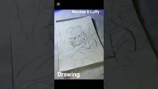 Monkey D Luffy drawing outline drawing video #short#video