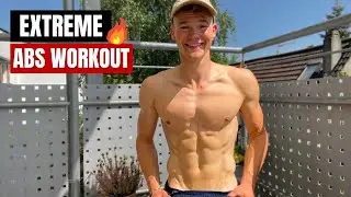 BRUTAL 10 MIN ABS WORKOUT - NO REST SIXPACK HOME WORKOUT // FITBENNITY