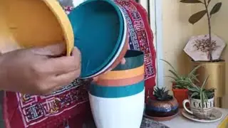Unboxing Flipkart Plastic Colorful Flower Pots II