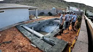 Concrete Pool Coping Pour in 5 minutes!