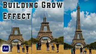 How to Create Building Grow Effect with Project File || Tower Grow Effect After Effects Tutorial