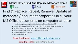 How to Remove & Update Metadata in Word, Excel, PowerPoint