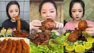 Pork Belly fatty mukbang dipping spicy 🥵 pickle #mukbang #asmr #porkbelly #eating 