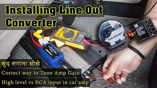 How to Install Line Out Converter to Amp with Factory Stereo | How to Tune Car Amplifier