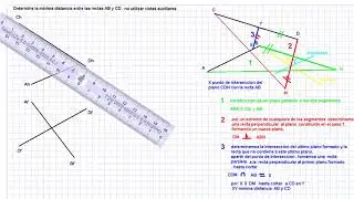 Geometría Descriptiva: Distancia entre Rectas