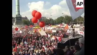 FRANCE: POWERFUL FRENCH UNION STAGES MAJOR LABOUR DEMONSTRATION