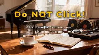 Piano Jazz You'll Listen to All Day ☕ | Cozy Café Ambience BGM | Music for Deep Focus🌿