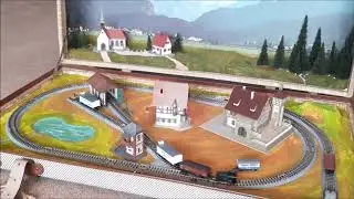Fahrvideo in der Kofferbahn mit Schreck - Moba To Go Spur N #19a