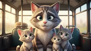 Pyari Billi Aur Uske Bacche |  Cute Cat and Her Kittens 🐱❤️🐾