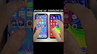 IPHONE XR VS SAMSUNG S9 SPEED TEST !