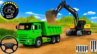 Real City Construction Driving Game 3D - driver JCB Truck Simulator 2025 - Android Gameplay 