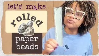 How to Make Recycled Paper Beads! #paperbeads #recycledcraftideas #rolledbeads