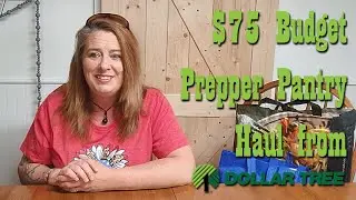 $75 Budget Prepper Pantry haul from Dollar Tree ~ Preparedness