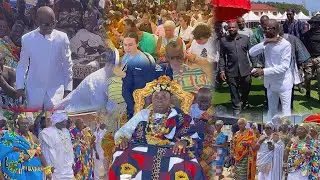 Ого!🤯Джонсон Асиеду Нкетия прибыл на фестиваль Hogbetsotso Za 2025 Grand Durbar с огромной толпой
