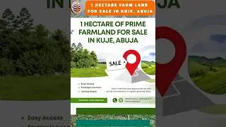 1 HECTARE FARMLAND FOR SALE IN KUJE ABUJA #mascoglobal #farmland
