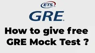 How to give free GRE General Mock test?