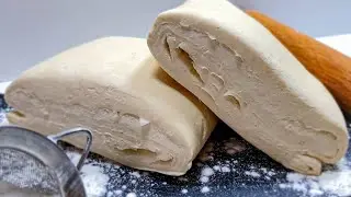 Pâte feuillettée🥟 rapide 👌sans beurre de feuilletage 🤔