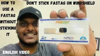 How to use FASTAG without sticking it| FASTAG lamination| Avoid unnecessary Fastag payments