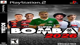 SUPER BOMBA PATCH 2025 (PS2) BRASILEIR&Atilde;O E EUROPEU GEOMATRIX NARRA&Ccedil;&Atilde;O ANDR&Eacute; HENNING