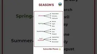 winter, summer, spring & Autumn are the 