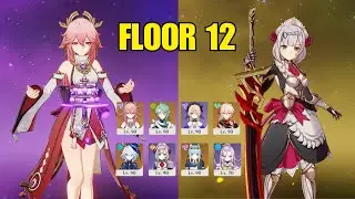 C0 Yae Miko Aggravate & Noelle Ascendant Gleam | Genshin Impact 6.0 Spiral Abyss Floor 12