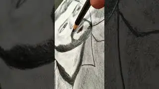 Thalapathi Vijay painting drawing sketch water colour art' Panchi art #thalapathyvijay #sauth