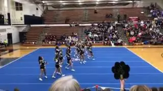Glenbard North Varsity Cheerleading Sectional Champs Jan. 28 2017